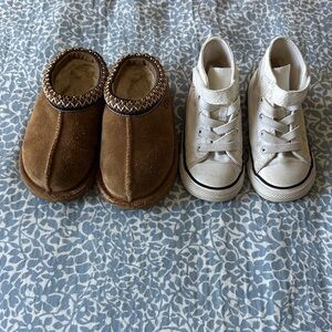 Toddler shoe bundle Ugg and converse